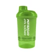 Shaker tárolóval 300ml - Zöld